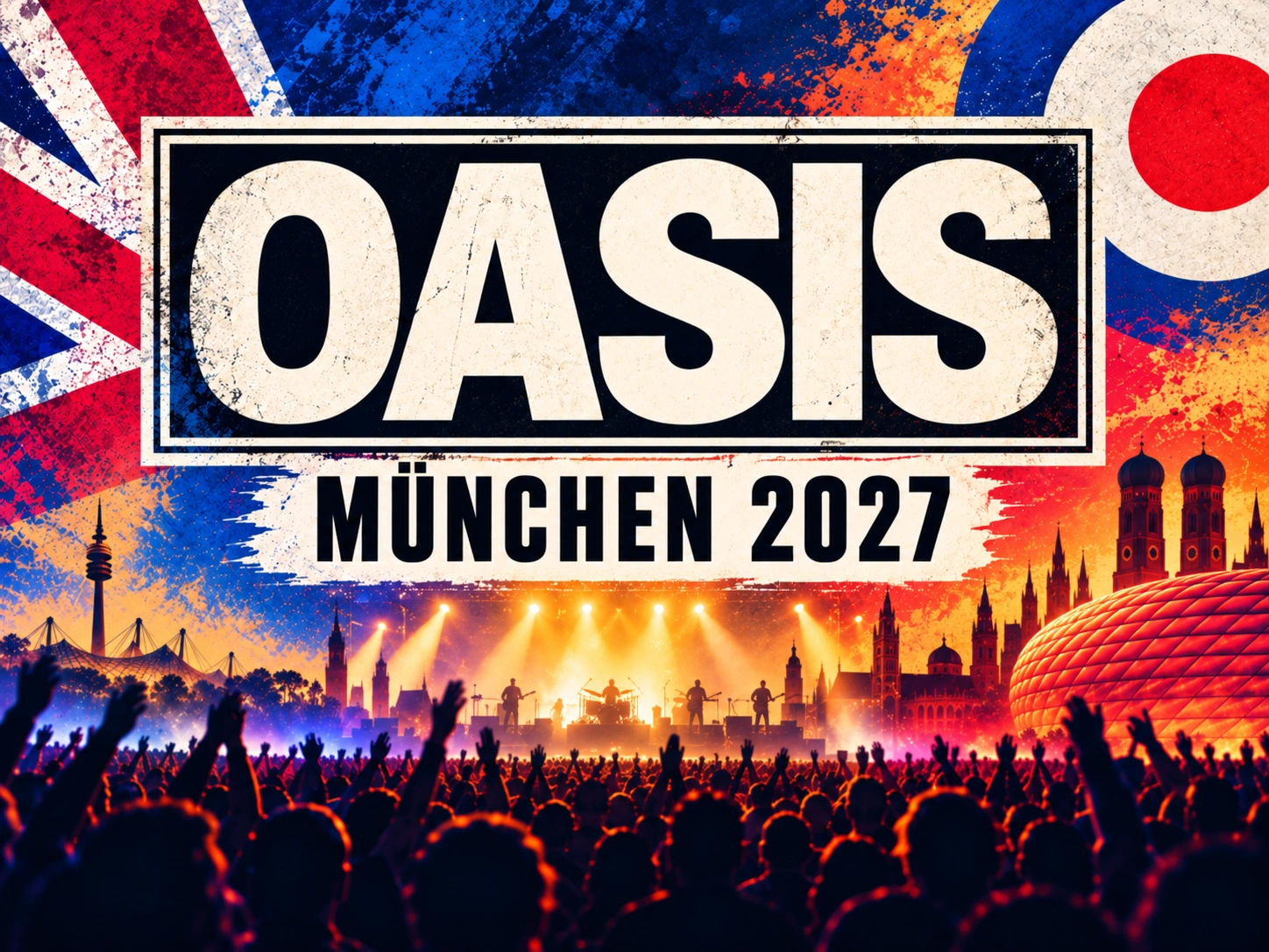 Oasis přijde v roce 2027 do Mnichova: Allianz Arena se dostává do popředí